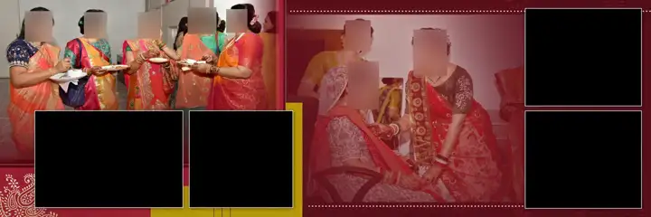Cinematic Peacock Art Wedding Album 12x36 PSD