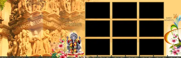 Classic Album Background 12x36 PSD for Karizma – Vintage Frame