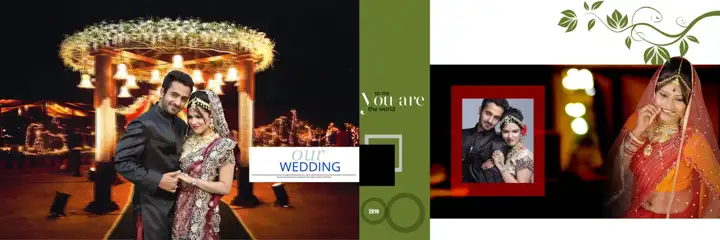 Classic Bokeh Lights Karizma Wedding Album 12x36 PSD