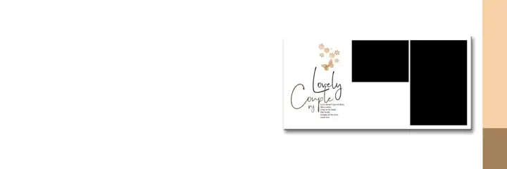Classic Pre-Wedding Album Background 12x36 PSD with Paisley Pattern