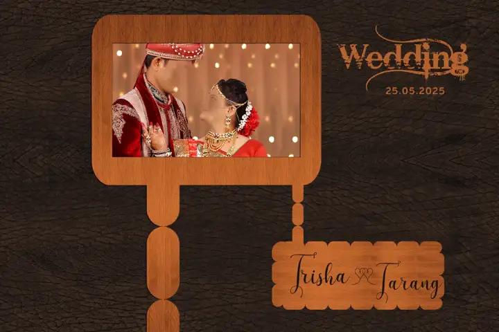 Dreamy Album Cover 12x18 PSD for Wedding – Brush Strokes