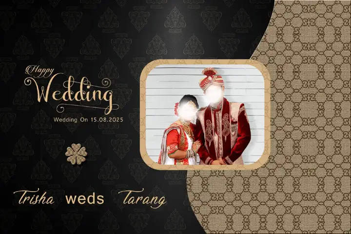 Dreamy Album Cover 12x18 PSD for Wedding – Lace Ornaments