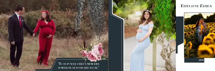 Dreamy Royal Arch Birthday & Baby Album PSD