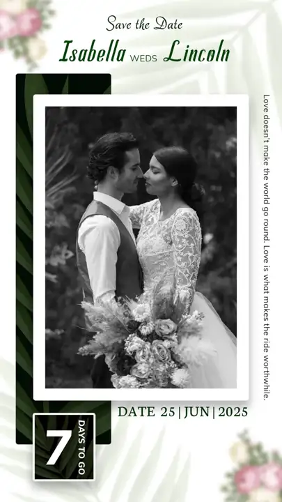 Dreamy Royal Arch Wedding Invitation PSD