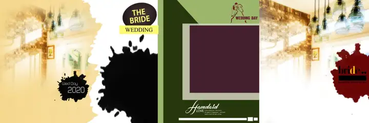Elegant Royal Arch Wedding Album 12x36 PSD