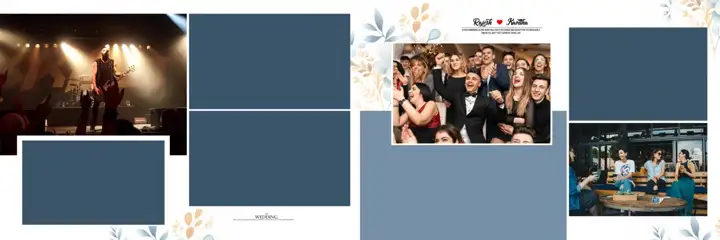 Elegant Wedding Album 12x36 PSD – Geometric Lines