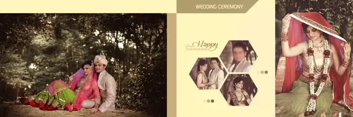 Elegant Wedding Album 12x36 PSD – Rose Petals