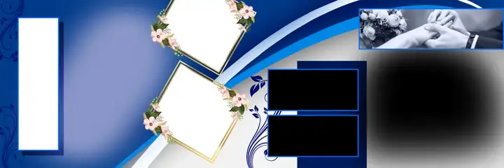 Elegant Wedding Album 12x36 PSD with Brush Strokes