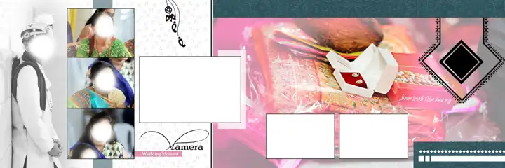 Floral Wedding Album 12x36 PSD – Pastel Clouds