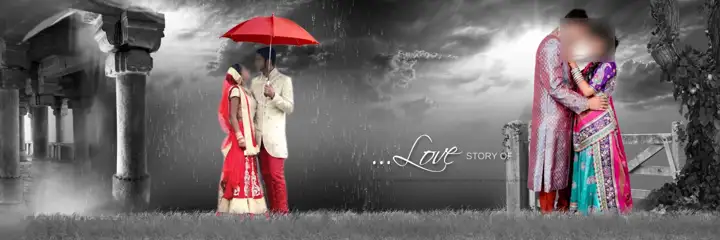 Free Bright Indian Wedding Album 12x36 PSD – Geometric Lines