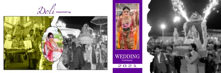 Free Bright Wedding Album 12x36 PSD – Brush Strokes