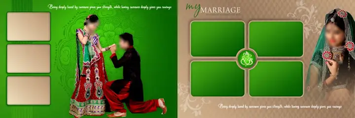 Free Bright Wedding Album 12x36 PSD – Mandala Art
