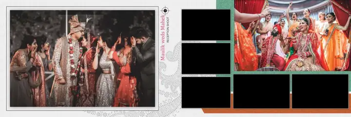 Free Charming Wedding Album 12x36 PSD – Peacock Art