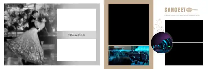 Free Cinematic Wedding Album 12x36 PSD – Lace Ornaments