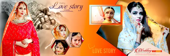 Free Cinematic Wedding Album 12x36 PSD – Silk Texture