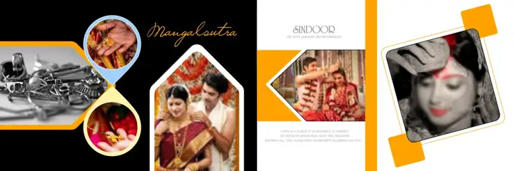 Free Cinematic Wedding Album 12x36 PSD – Vintage Frame