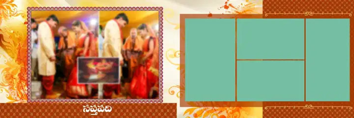 Free Classic Indian Wedding Album 12x36 PSD – Glitter Accents