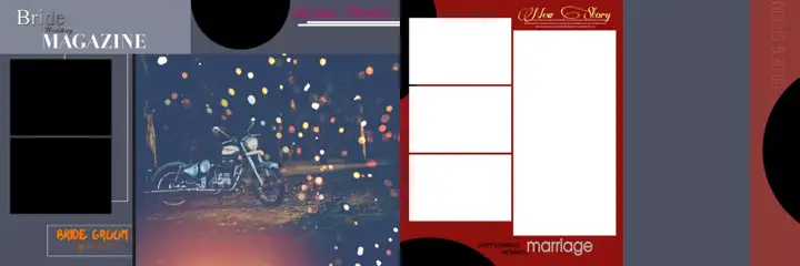 Free Dreamy Wedding Album 12x36 PSD – Vintage Frame