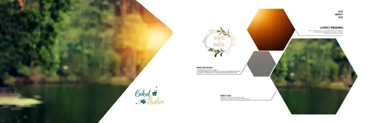 Free Elegant Album Background 12x36 PSD – Lace Ornaments