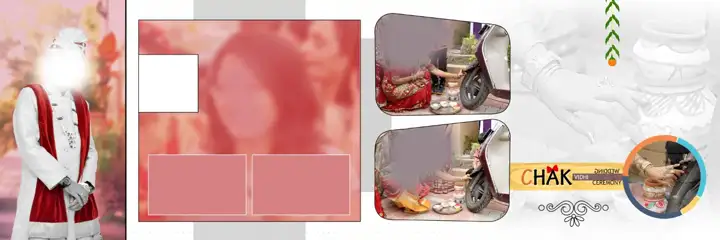Free Elegant Wedding Album 12x36 PSD – Kolam Pattern
