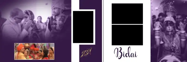 Free Elegant Wedding Album 12x36 PSD – Lace Ornaments