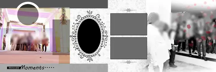 Free Floral Indian Wedding Album 12x36 PSD – Glitter Accents