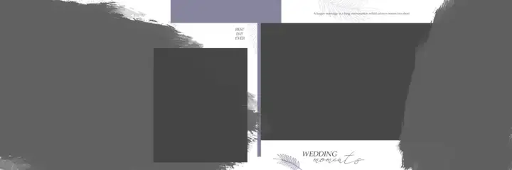 Free Fresh Wedding Album 12x36 PSD – Glitter Accents