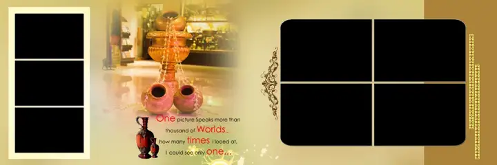 Free Golden Karizma Wedding Album 12x36 PSD – Silk Texture