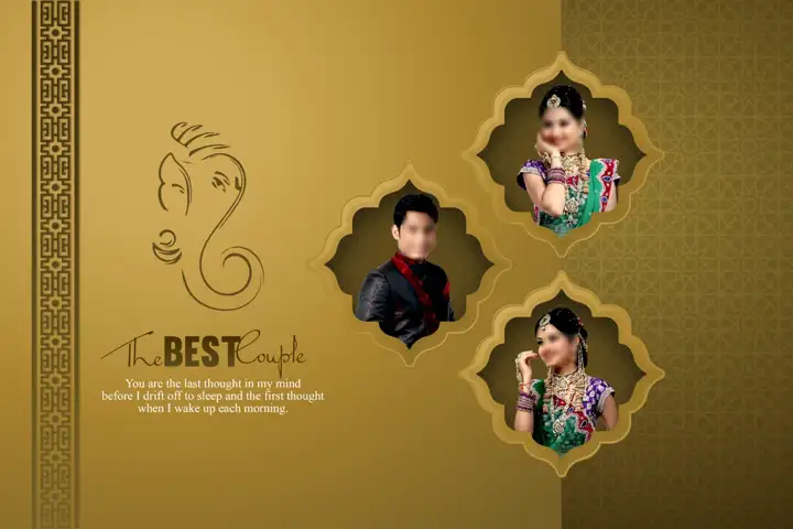 Free Graceful Album Cover PSD – Kolam Pattern