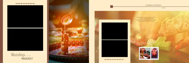 Free Graceful Indian Wedding Album 12x36 PSD – Brush Strokes