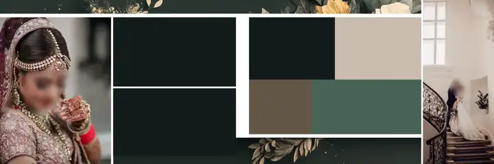 Free Grand Karizma Wedding Album 12x36 PSD – Floral Border