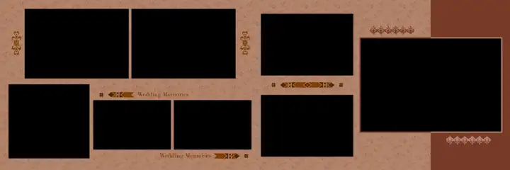 Free Grand Wedding Album 12x36 PSD – Brush Strokes