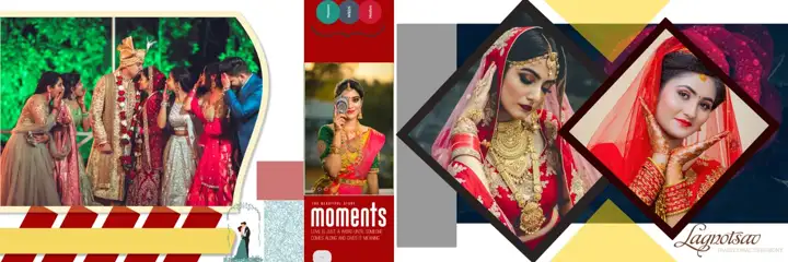 Free Grand Wedding Album 12x36 PSD – Geometric Lines