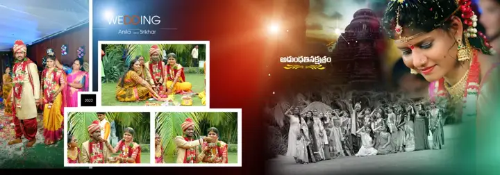 Free Luxury Reception Wedding Album 12x36 PSD – Kolam Pattern