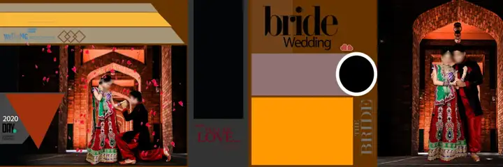 Free Luxury Wedding Album 12x36 PSD – Bokeh Lights