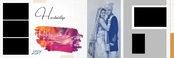 Free Modern Wedding Album 12x36 PSD – Pastel Clouds