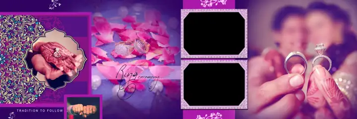 Free Modern Wedding Album 12x36 PSD – Peacock Art