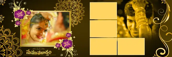 Free Premium Indian Wedding Album 12x36 PSD – Pastel Clouds