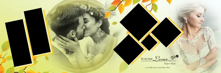 Free Premium Wedding Album 12x36 PSD – Temple Motif
