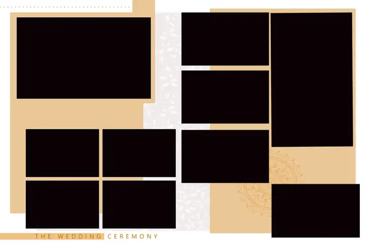 Free Premium Wedding Photo Album 20x30 PSD – Kolam Pattern