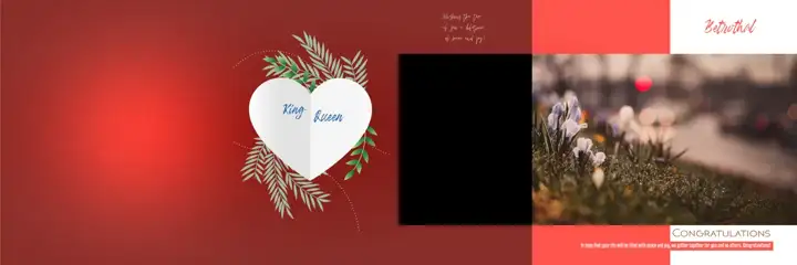 Free Regal Karizma Wedding Album 12x36 PSD – Watercolour Splash