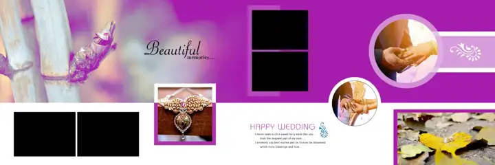 Free Regal Wedding Album 12x36 PSD – Lace Ornaments