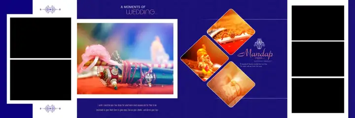 Free Regal Wedding Album 12x36 PSD – Watercolour Splash