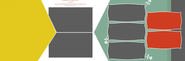 Free Rich Maroon Wedding Album 12x36 PSD – Paisley Pattern