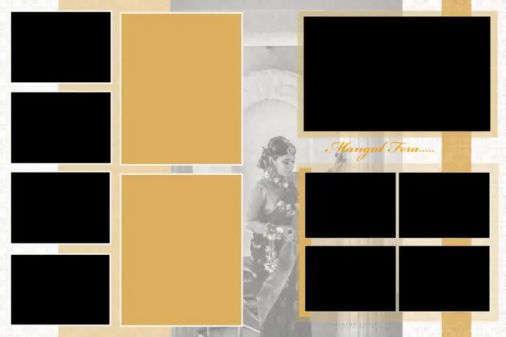 Free Rich Maroon Wedding Album Cover 20x30 PSD – Vintage Frame