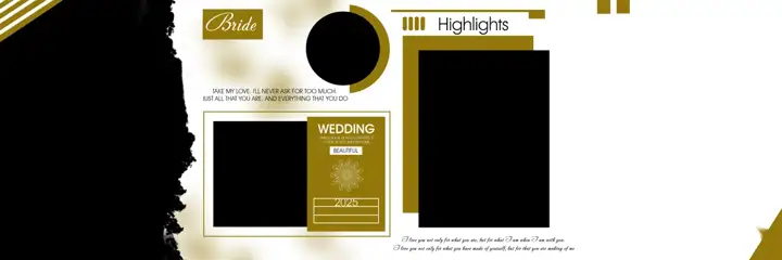 Free Royal Wedding Album 12x36 PSD – Damask Texture