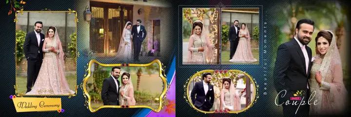 Free Royal Wedding Album 12x36 PSD – Rose Petals