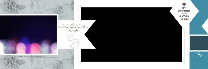 Free Soft Pastel Wedding Album 12x36 PSD – Bokeh Lights