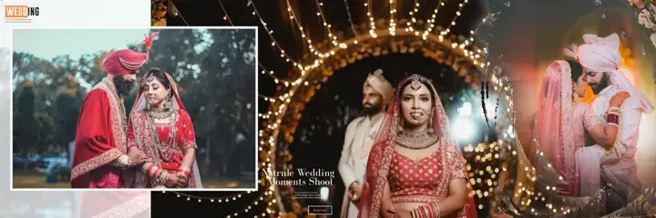 Free Stylish Wedding Album 12x36 PSD – Bokeh Lights