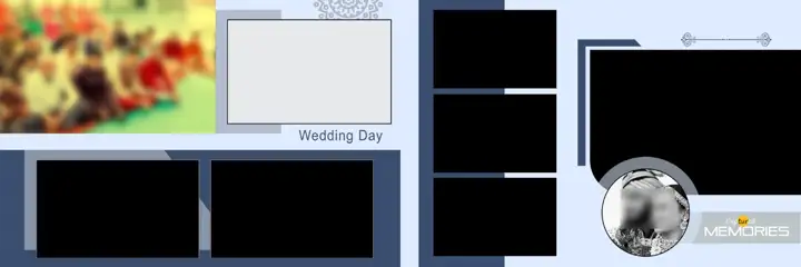 Free Stylish Wedding Album 12x36 PSD – Temple Motif